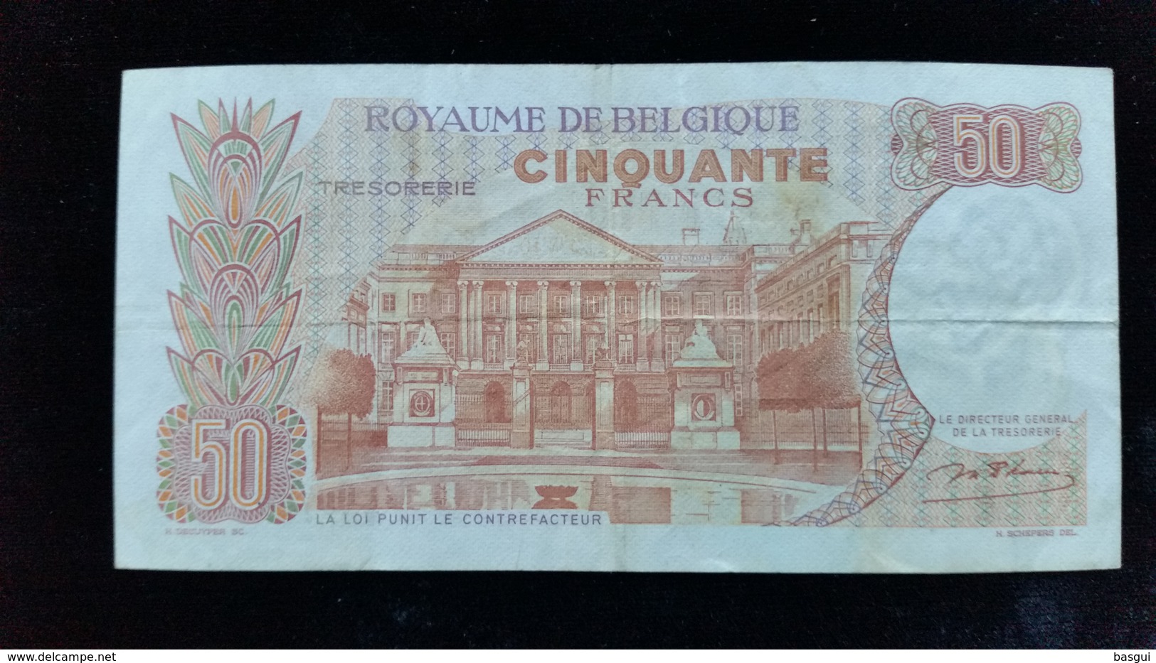 Billet De 50 Francs Belgique - Other & Unclassified