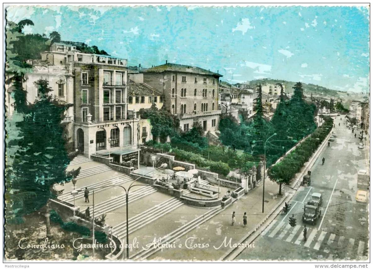 CONEGLIANO  TREVISO   Gradinata Degli Alpini E Corso Mazzini - Treviso