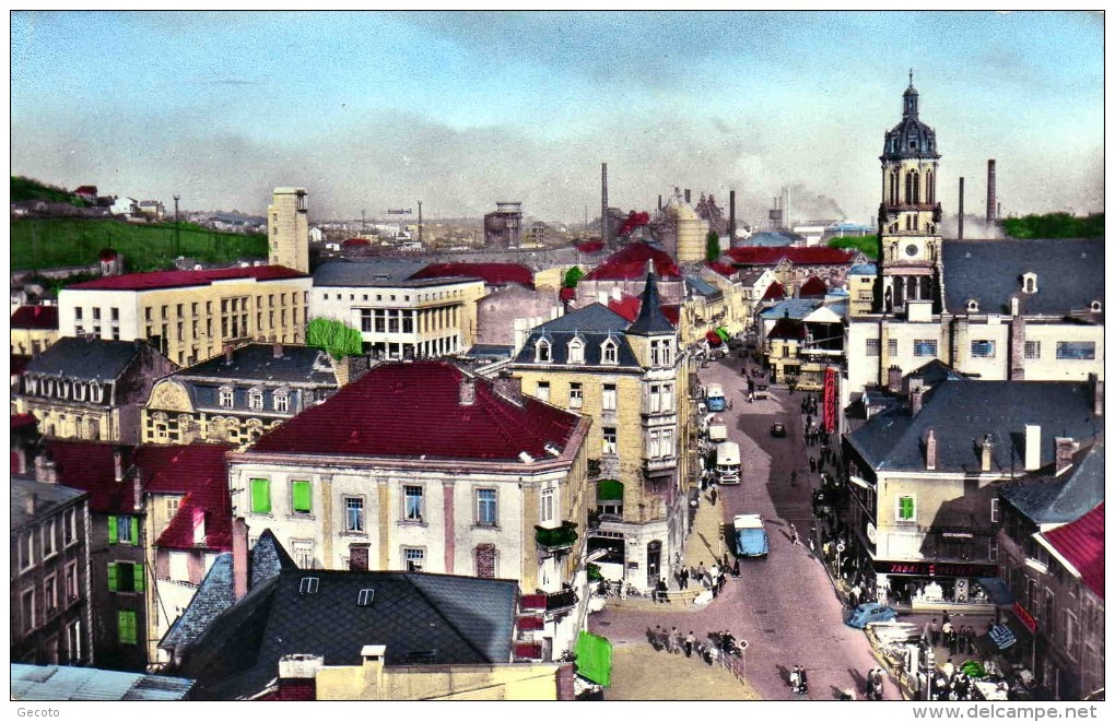 Centre Et Hotel De Ville En 1959 - Hayange