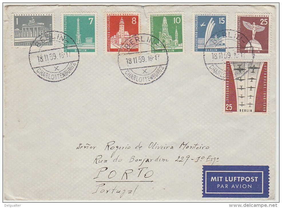 Cover - 1959 - Germany »» Portugal - Lettres & Documents