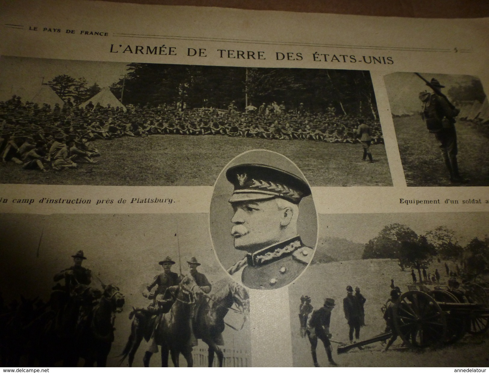 1917 Le Pays De France :Coucy; US Army;Plattsburg;Chauny Et Tergnier;Ham;Bapaume Villers-Carbonnel;Monastir;Paris-Agri - Français