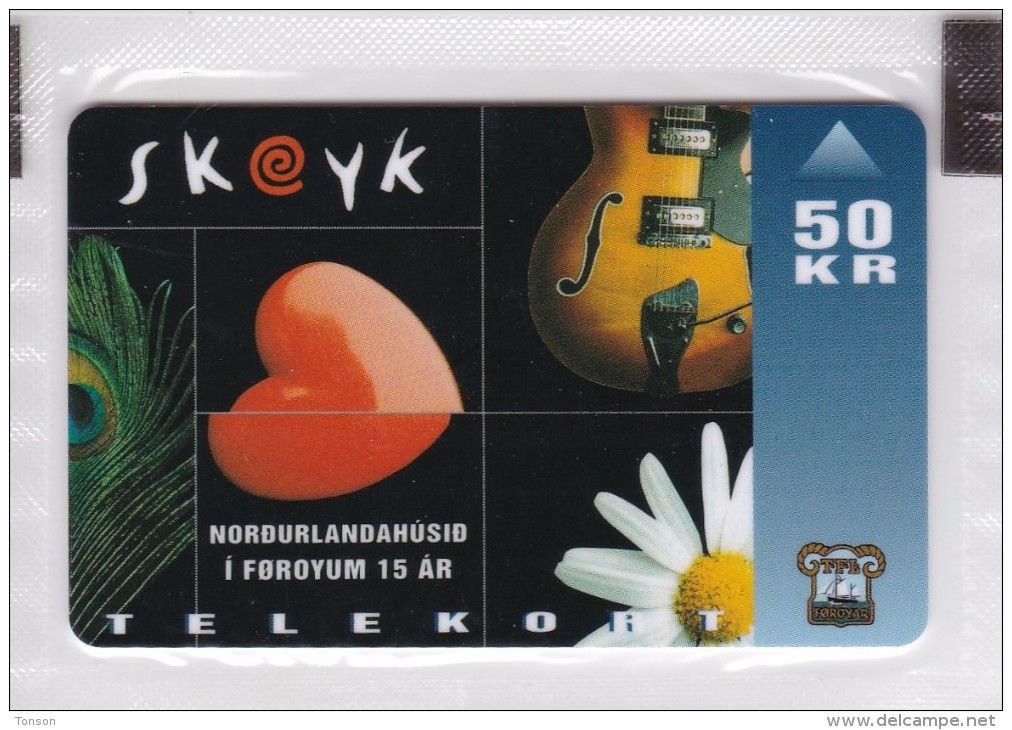 Faroe Islands, OD-017,  50 Kr , Skeyk - Musical, Mint In Blister, 2 Scans. - Faroe Islands