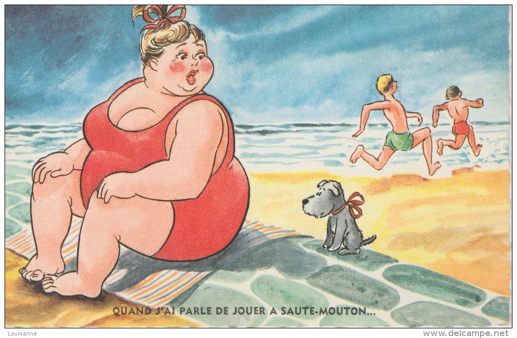 16 / 10 / 52  -   HUMOUR  À LA  PLAGE - Humour