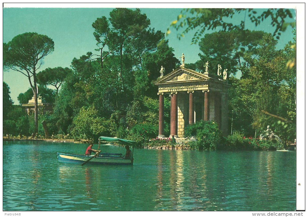 Roma (Lazio) Villa Borghese, Il Laghetto Con Barca, The Little Lake, Le Petit Lac, Der See - Parks & Gardens