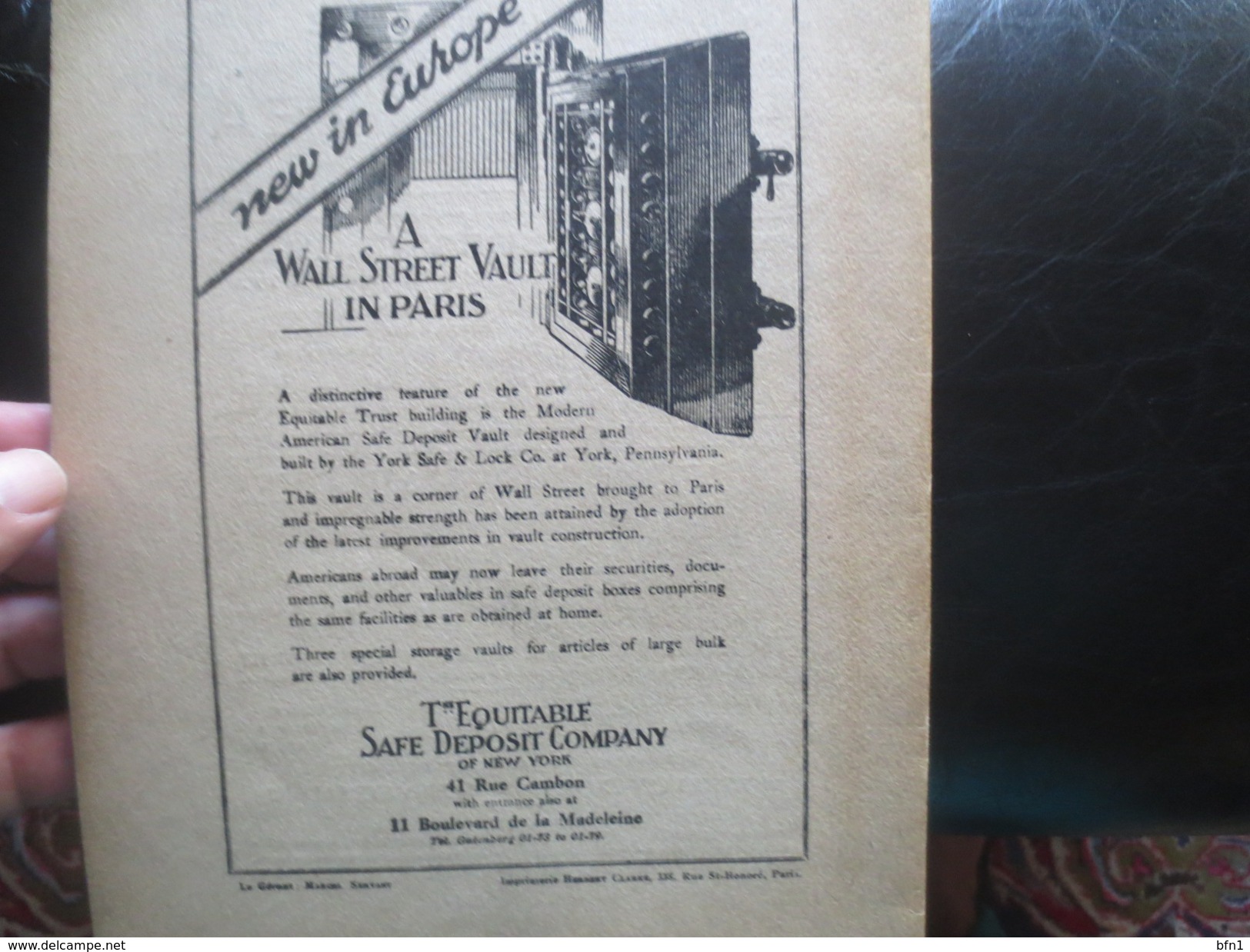 THE BULLETIN - 1928- THE AMERICAN WOMEN'S CLUB OF PARIS- VOIR PHOTOS