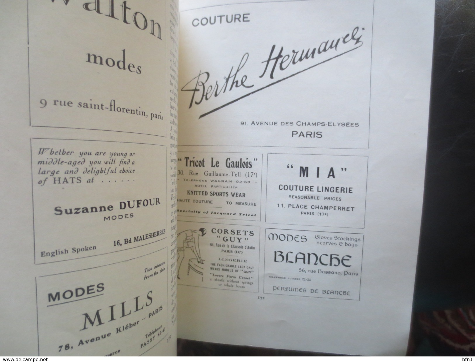 THE BULLETIN - 1928- THE AMERICAN WOMEN'S CLUB OF PARIS- VOIR PHOTOS