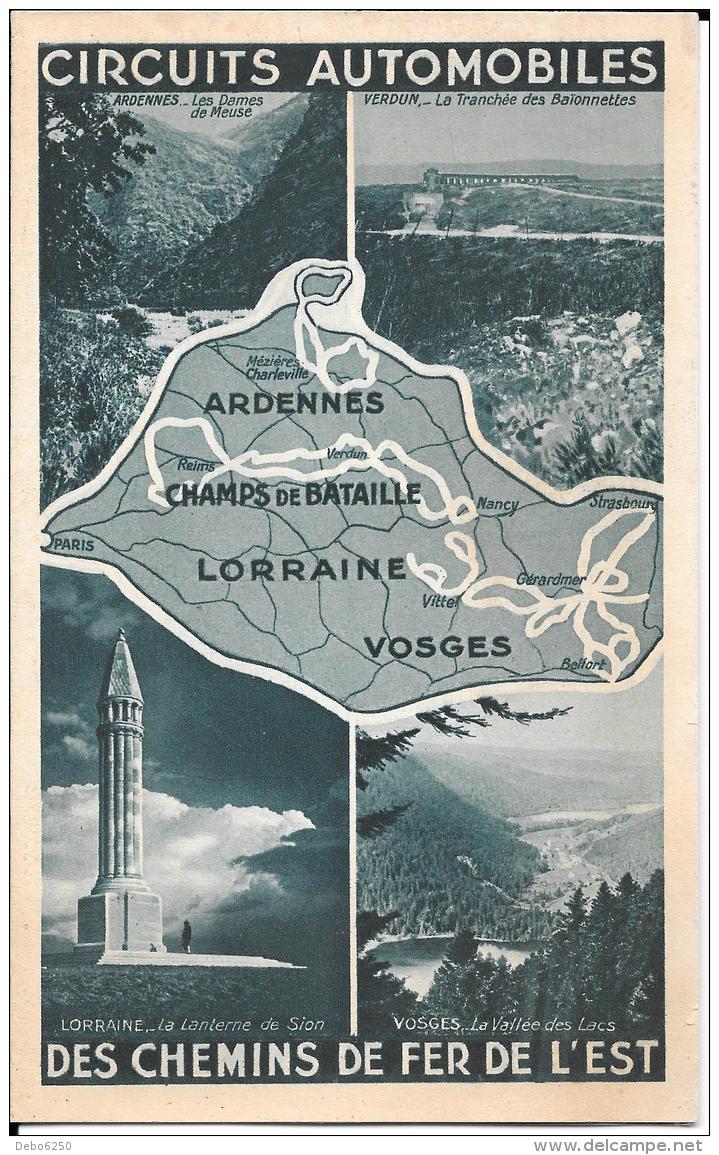 Circuits Automobiles Des Chemins De Fer De L'Est - Cuadernillos Turísticos