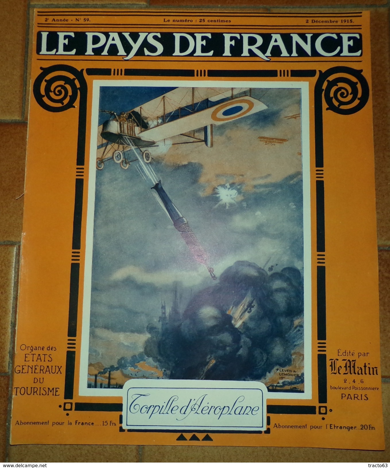 LE PAYS DE FRANCE: N° 59,2 DECEMBRE 1915,UN VILLAGE DE LORRAINE ,LA SEMAINE MILITAIRE ,LES ENVIRONS DE LINGEKOPF .FR - Français