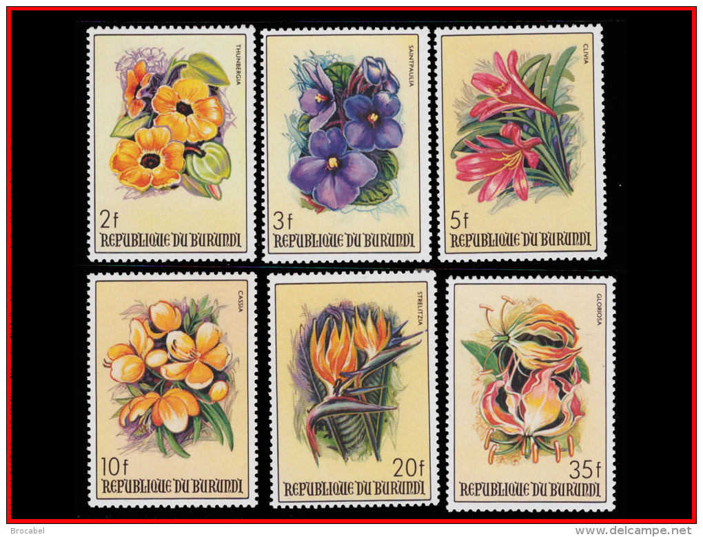 Burundi 0944/49**/MNH   Fleurs - Neufs