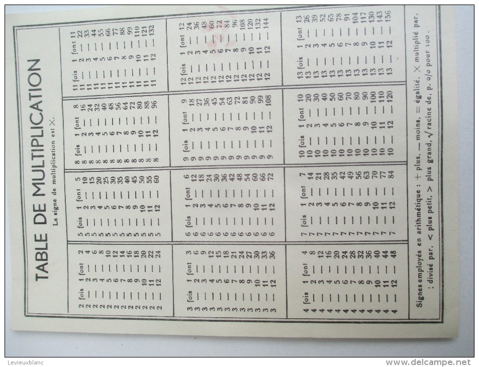 Cahier D´Ecolier Vierge /GALLIA/NF/ + Encart Tables Xion Et Addition/ Vers 1980           CAH108 - Sonstige & Ohne Zuordnung