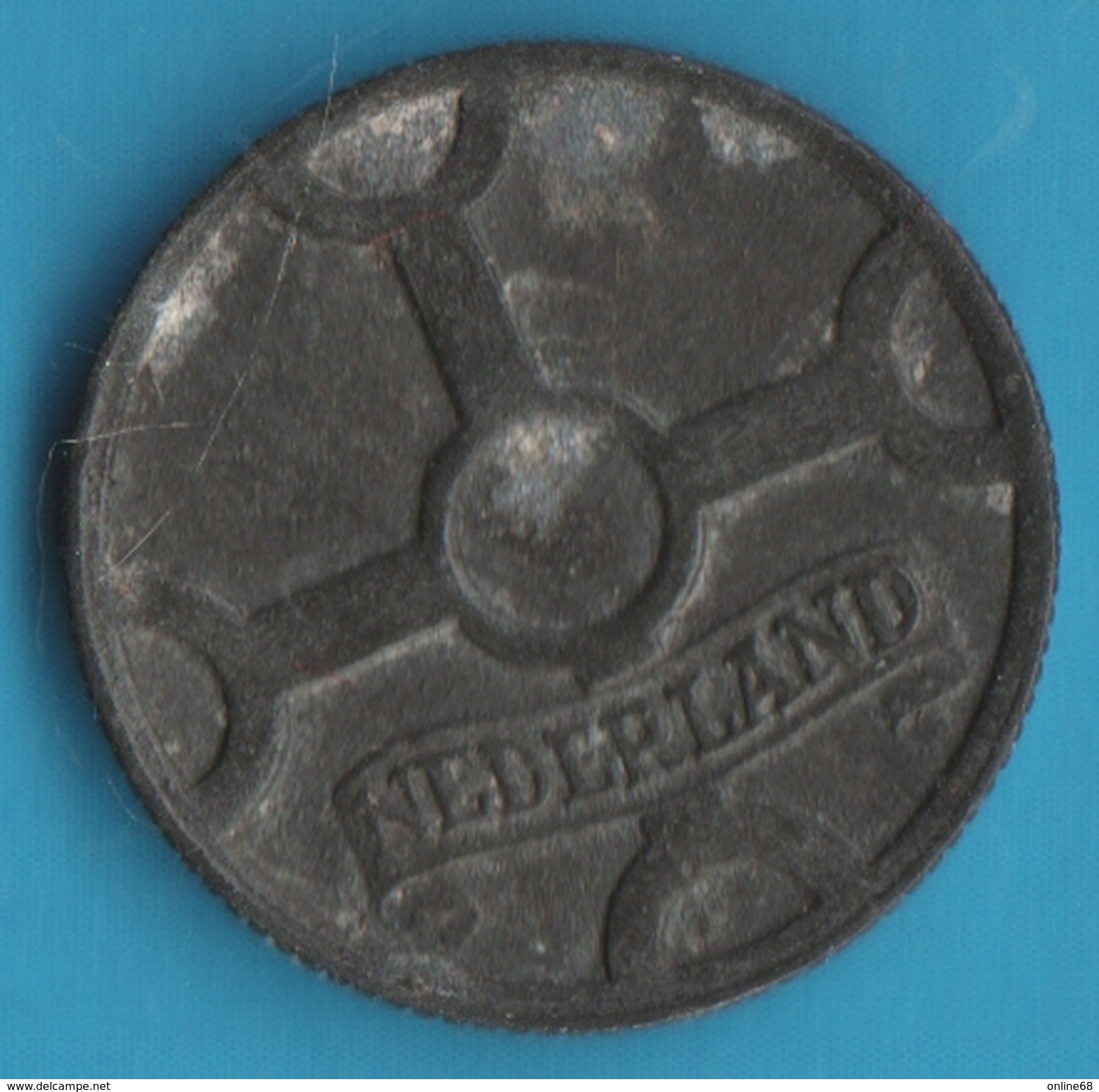 NEDERLAND 1 CENT 1942 Wilhelmina German Occupation - 1 Cent