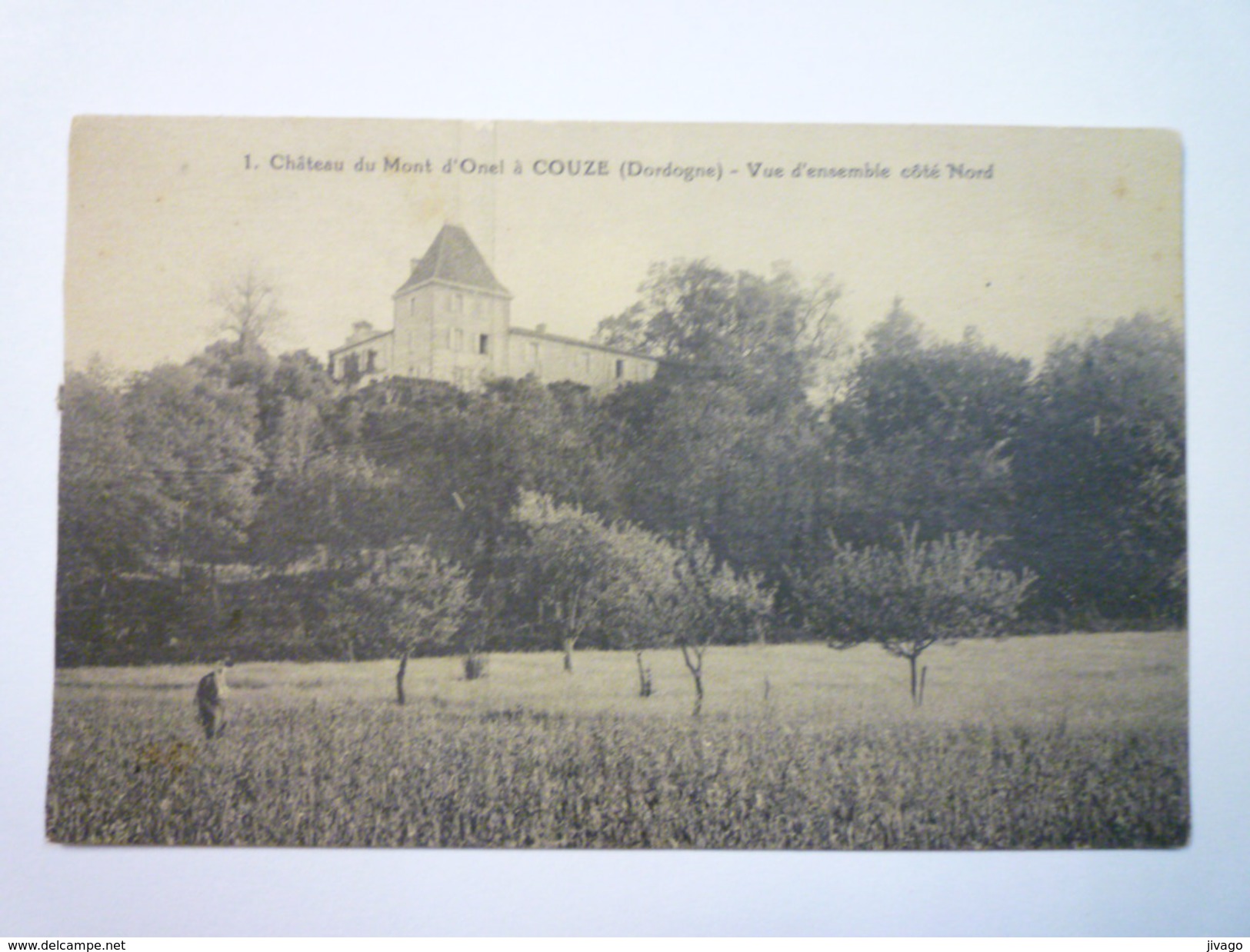 Château Du MONT D'ONEL à COUZE  (Dordogne)  :  Vue D'ensemble Côté Nord   - Andere & Zonder Classificatie