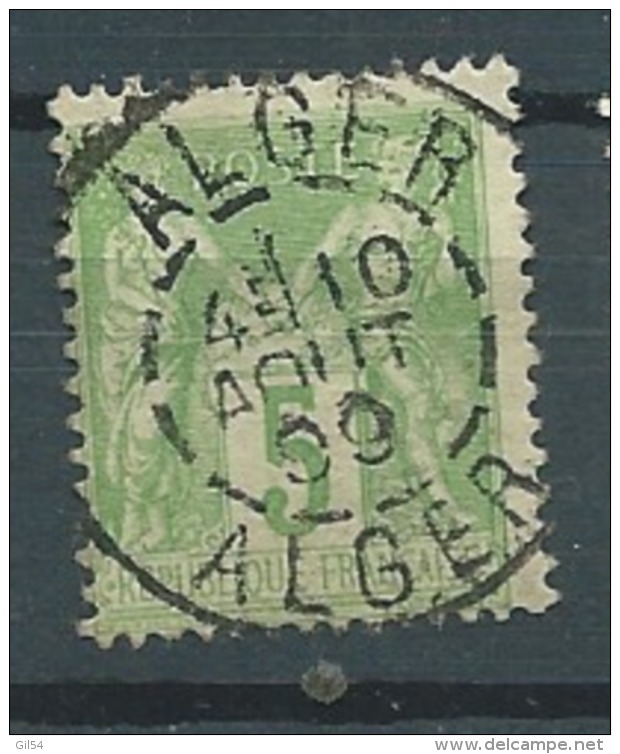 France    - Yvert N° 106 B    Oblitéré Alger  En Aout 1899   - Ava1109 - 1898-1900 Sage (Type III)