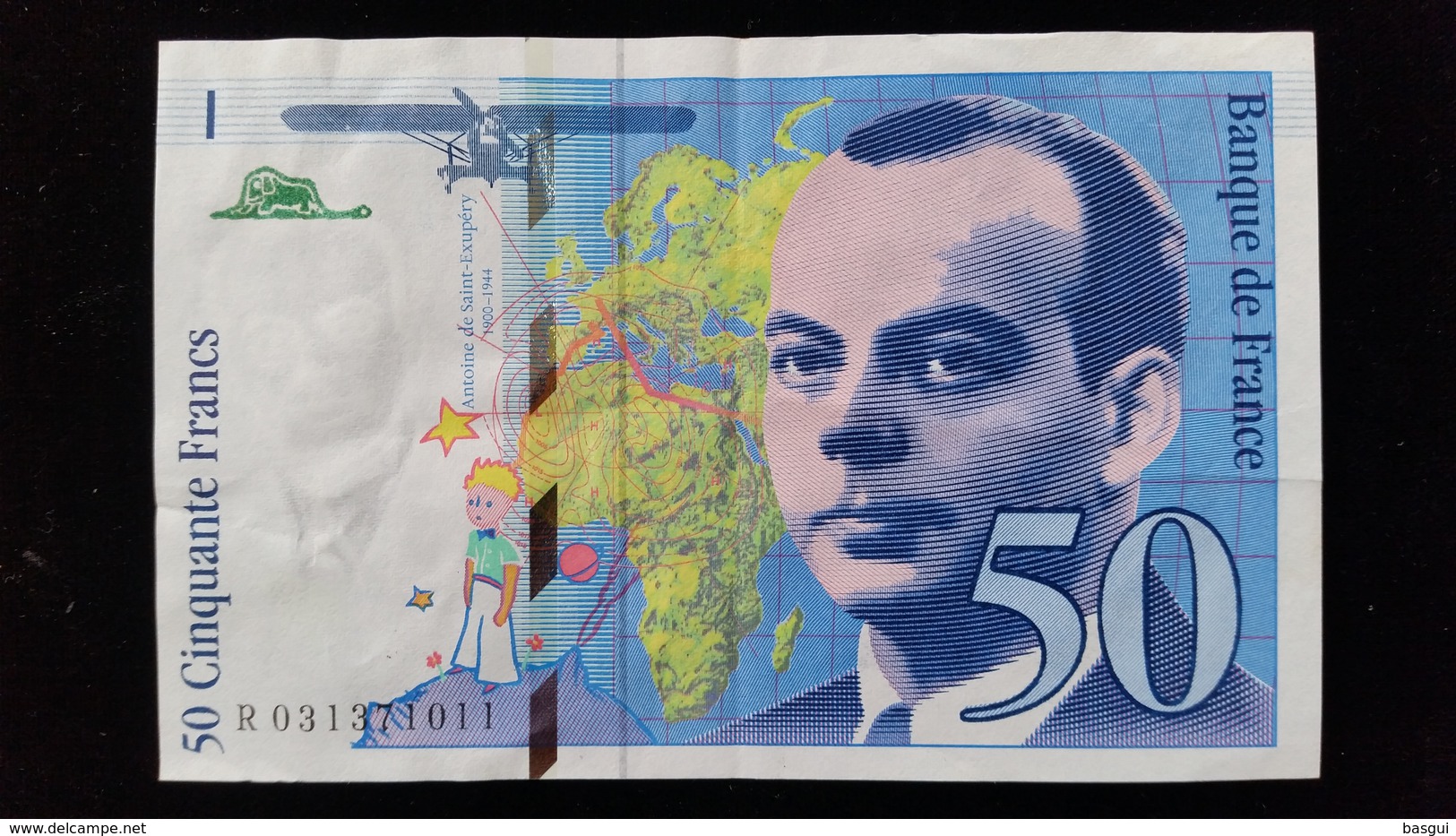 Billet De 50 Francs &quot;St Exupery&quot; 1997 - 50 F 1992-1999 ''St Exupéry''