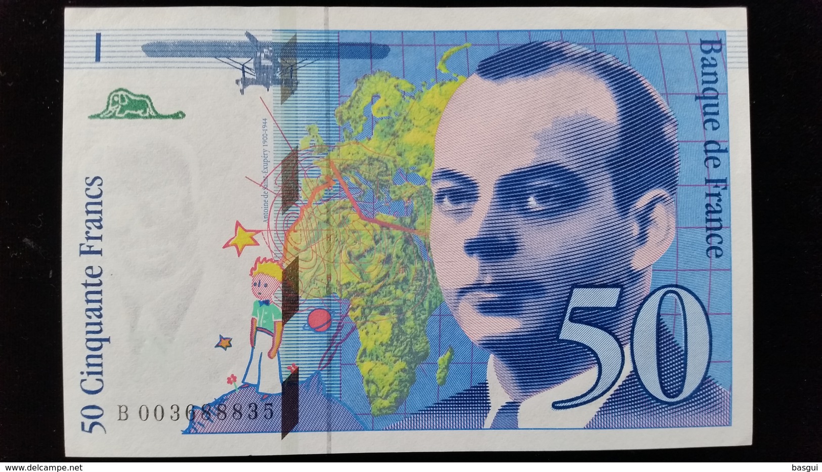 Billet De 50 Francs &quot;St Exupery&quot; 1992 - 50 F 1992-1999 ''St Exupéry''