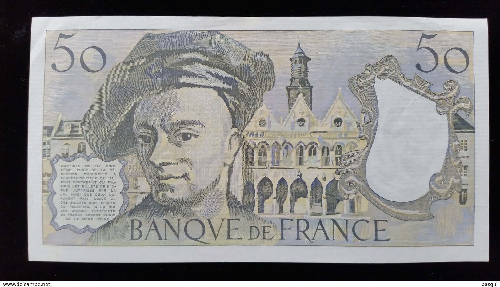 Billet De 50 Francs &quot;Quentin De La Tour&quot; 1980. V.20 - 50 F 1976-1992 ''Quentin De La Tour''