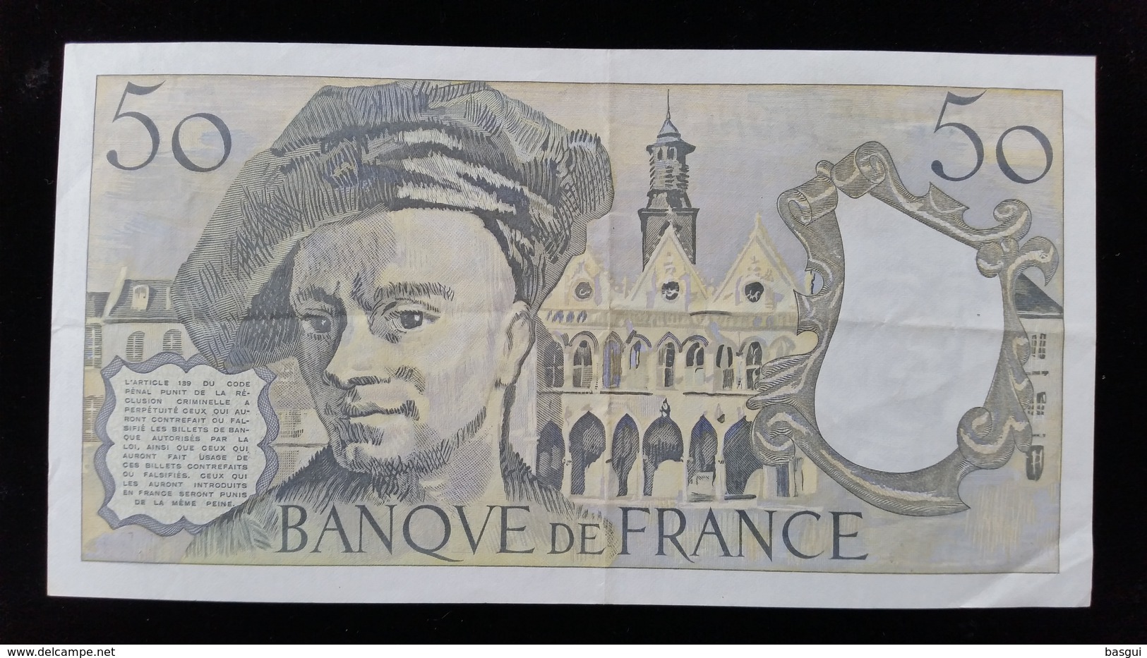 Billet De 50 Francs &quot;Quentin De La Tour&quot; 1992. S.71 - 50 F 1976-1992 ''Quentin De La Tour''