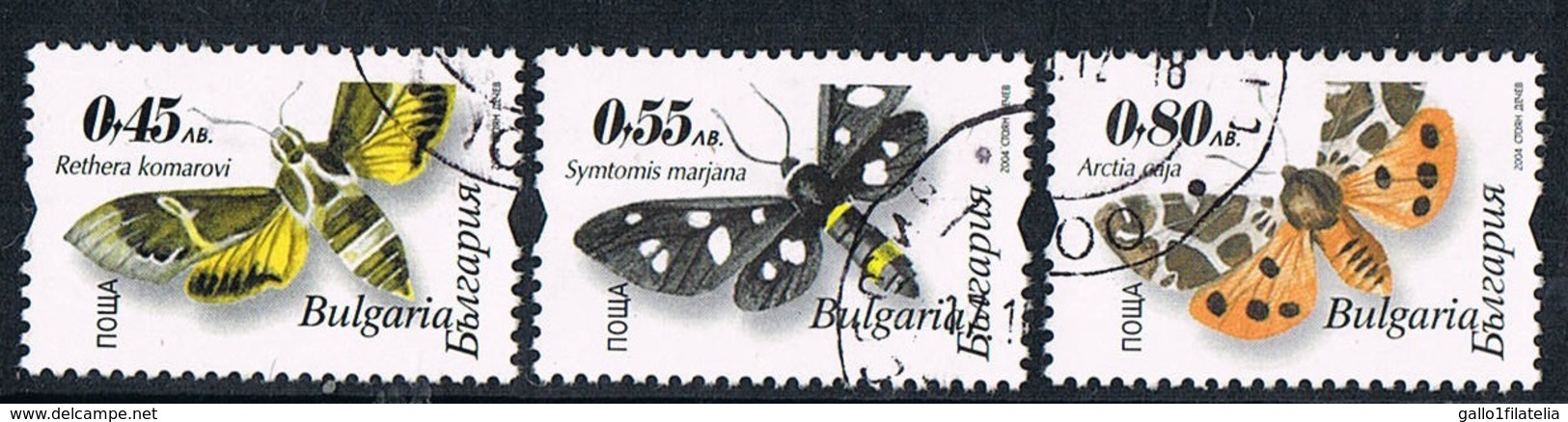 2004 - BULGARIA - FARFALLE / BUTTERFLIES. USATO - Oblitérés