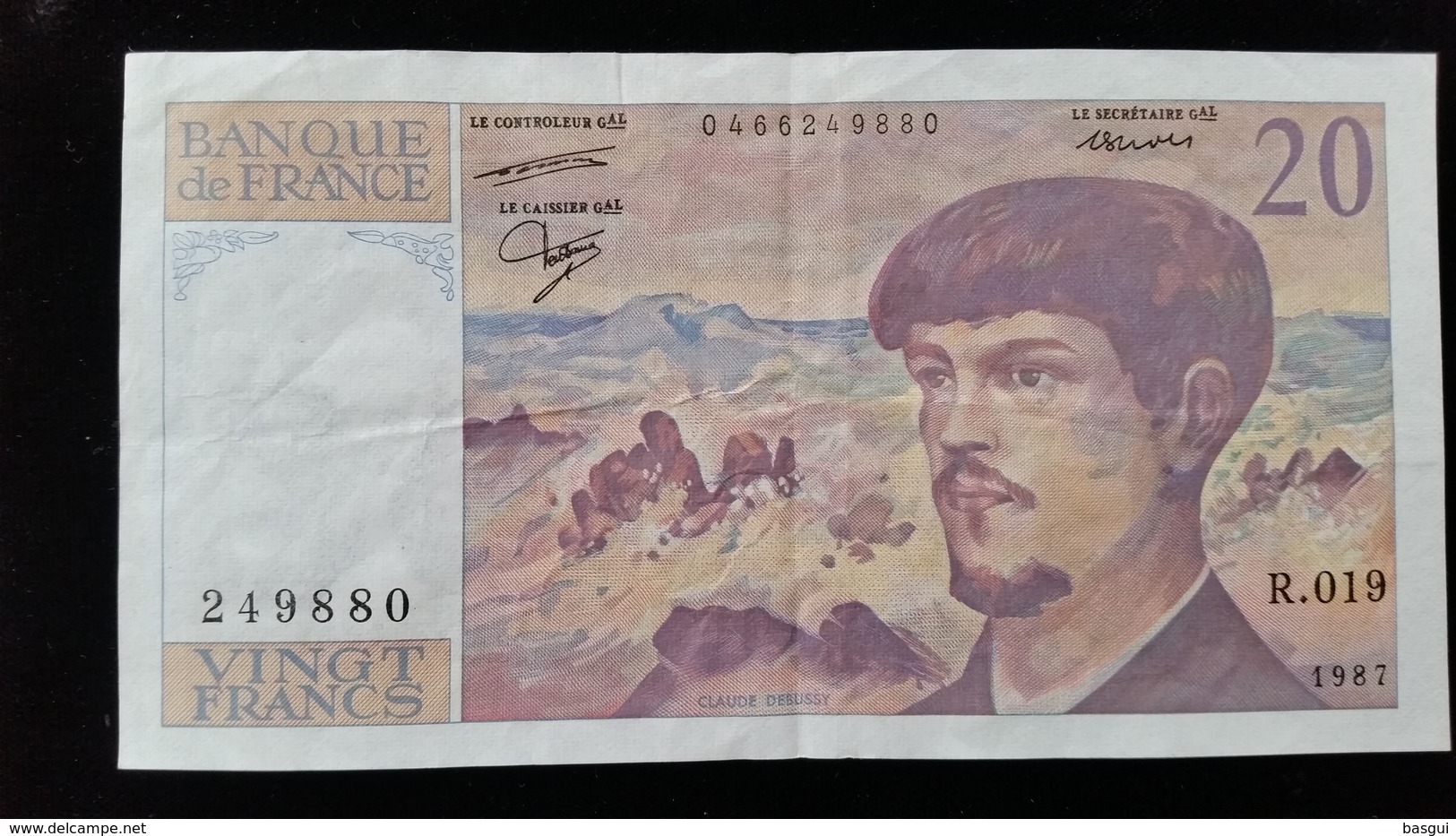 Billet De 20 Francs &quot;Debussy&quot; 1987. R.019 - 20 F 1980-1997 ''Debussy''