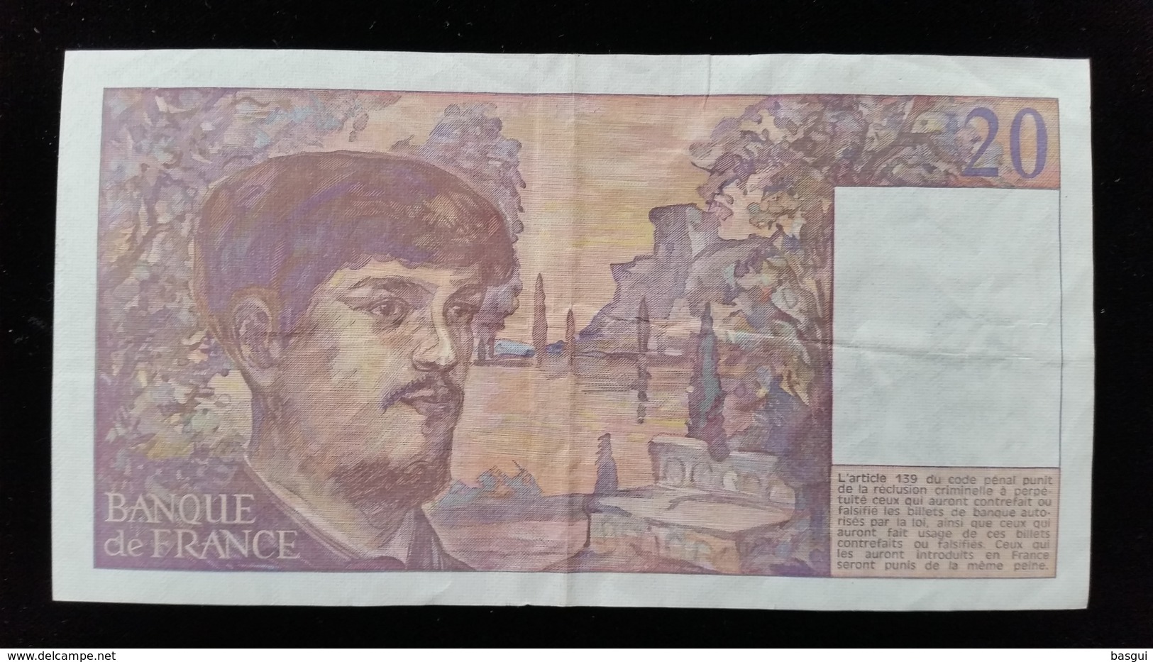 Billet De 20 Francs &quot;Debussy&quot; 1987. R.019 - 20 F 1980-1997 ''Debussy''