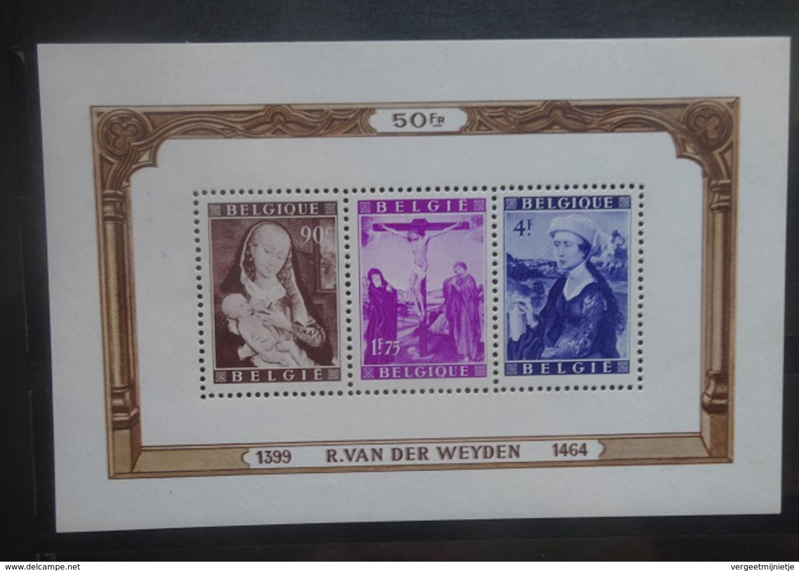 BELGIE  1949   Blok 28   Van Der Weyden     Postfris **    CW  190,00 - 1924-1960