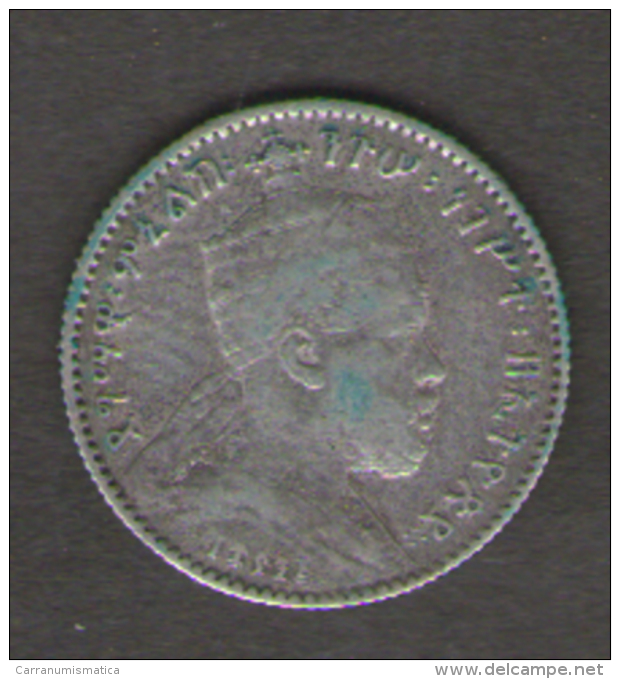 ETIOPIA 1/20 BIRR GERSH EE 1985A AG SILVER - Etiopia