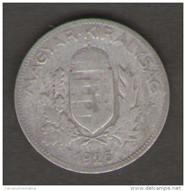 UNGHERIA 1 PENGO 1926 AG SILVER - Hongrie