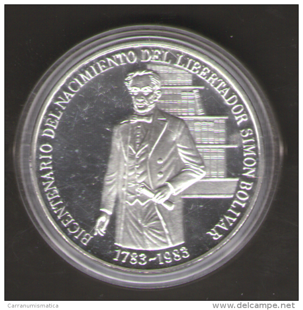 VENEZUELA 100 BOLIVARES 1983 AG SILVER - Venezuela