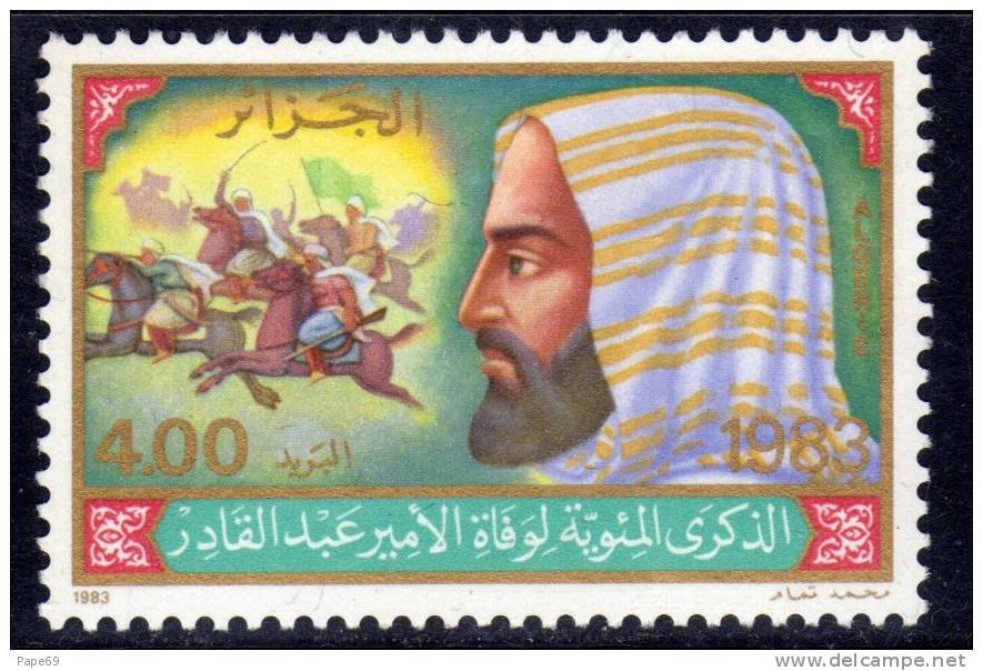 Algérie N ° 786  XX  Centenaire De La Mort De L´Emir Abd El-Kader Sans Charnière TB - Algérie (1962-...)