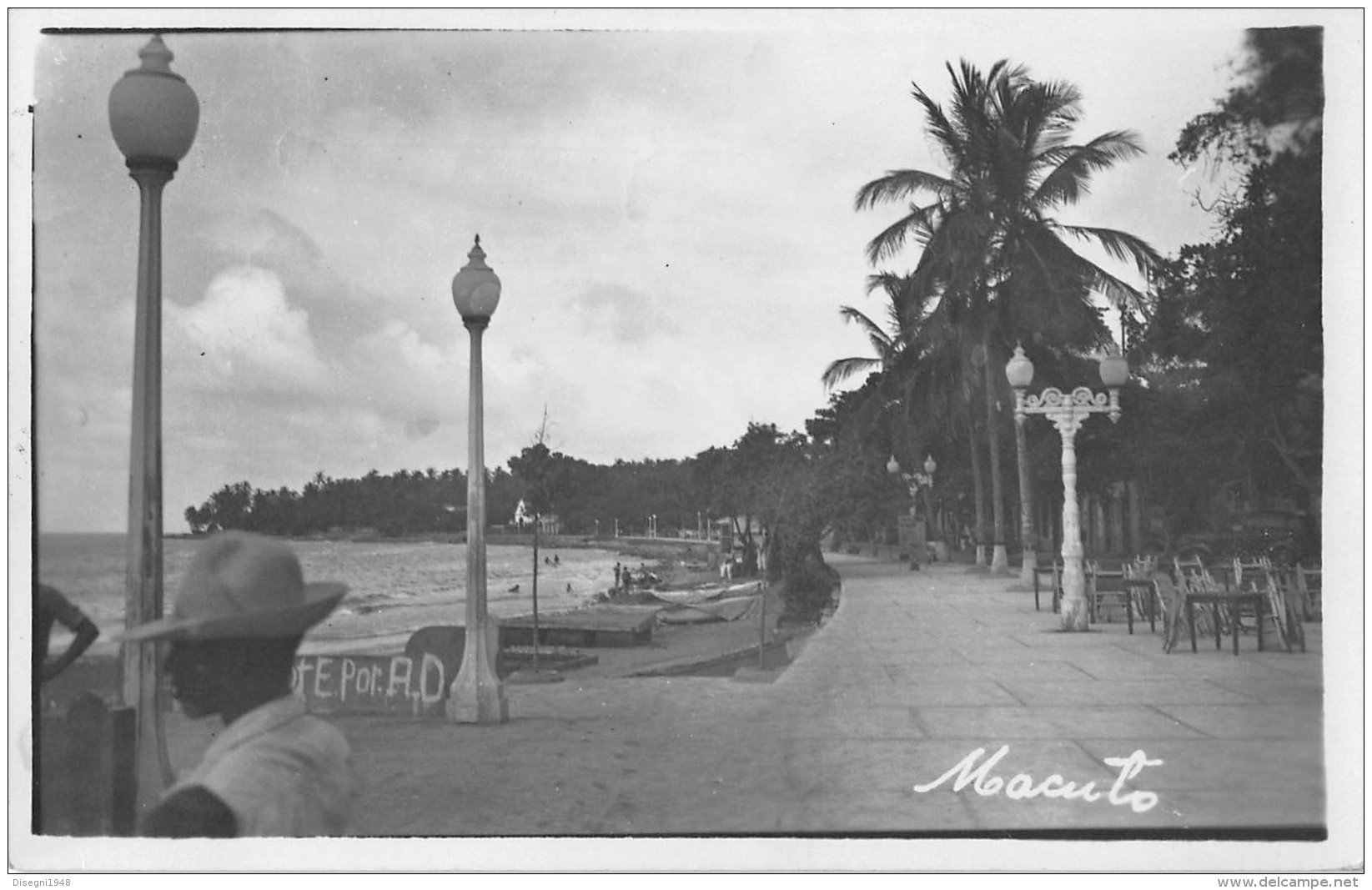 06358 "VENEZUELA - MACUTO - CARACAS" ANIMATA.  CART. ILL. ORIG. SPEDITA 1948 - Venezuela