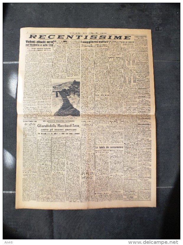 CORRIERE DELLA SERA11-MAGGIO-1943-L'EROICA LOTTA...-COME UNA COLONNA DI BERSAGLIERI SBARRO' AL NEMICO LA VIA DEL NIPRO- - Altri & Non Classificati