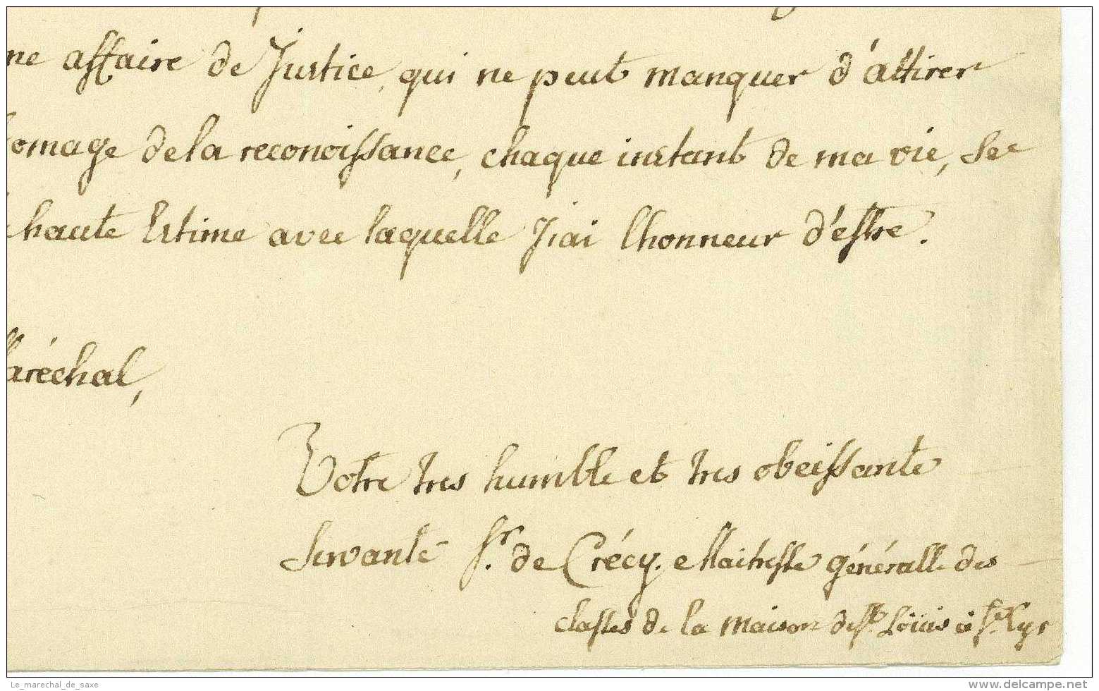 MAISON DE SAINT-LOUIS à SAINT-CYR 1784 &ndash; CRECY, Denise-Henriette De (Besancon 1742 - ?). Religieuse - Documents Historiques