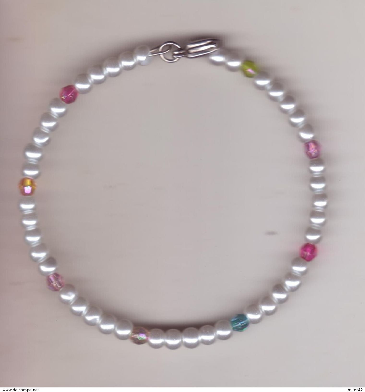 1-Bracciale Moda Con Perline E Cristalli Colorati - Bracciali