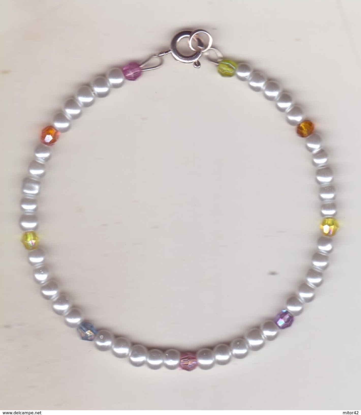 5-Bracciale Moda Con Perline E Cristalli Colorati - Bracelets