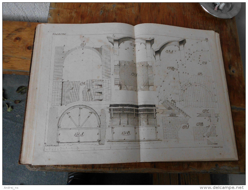 Weiss Lehrbuch der Baukunst 1 1824  Architecture 12 Engravings Big format G Schinerle