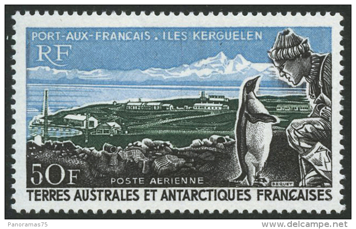 N°14 50F Port Aux Français - TB - Poste Aérienne