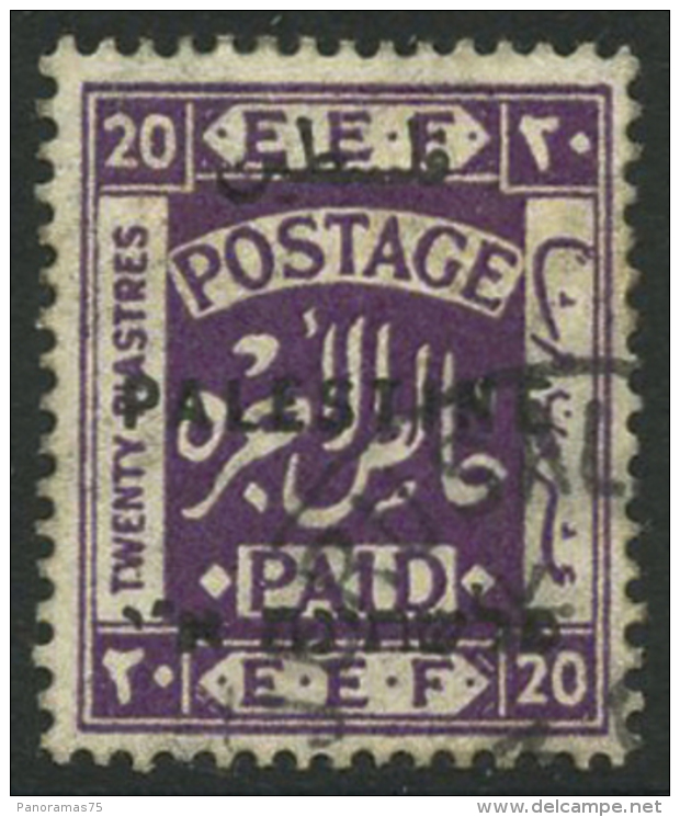 N°62 20p Violet - TB - Palestina