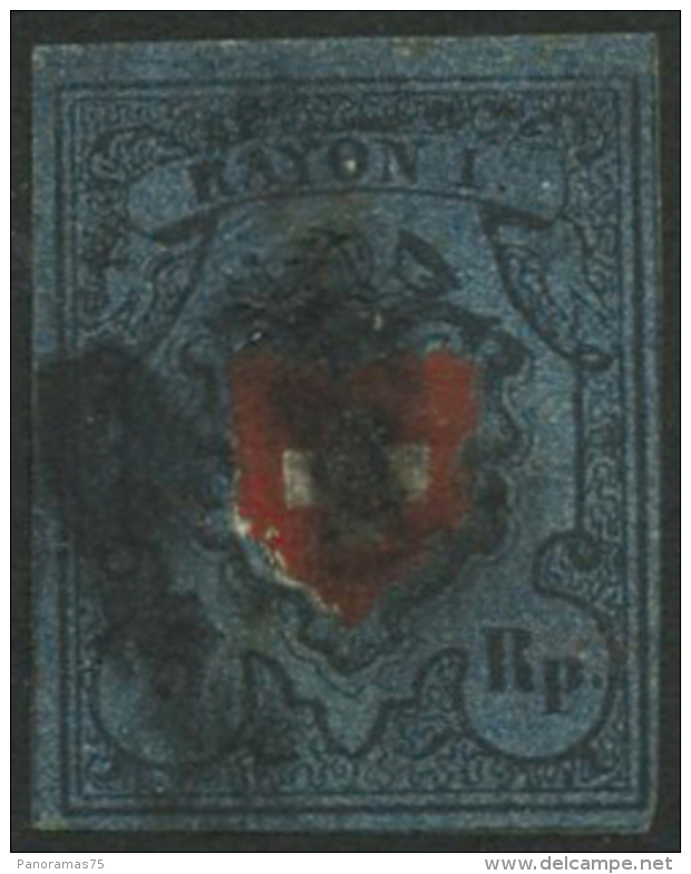 N°14 5r Bleu-foncé, Noir Et Rouge - TB - Andere & Zonder Classificatie