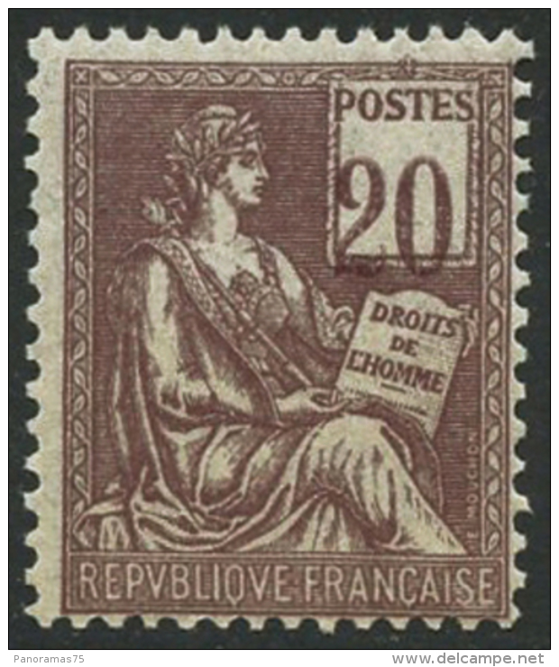 N°113a 20c Brun Lilas, Variété Chiffres Déplacés - TB - Autres & Non Classés