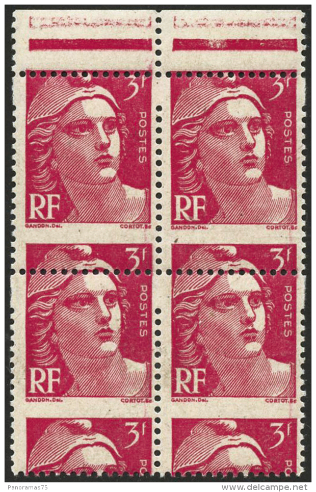 N°716 3F Rose, Bloc De 4 Superbe Piquage à Cheval - TB - Autres & Non Classés