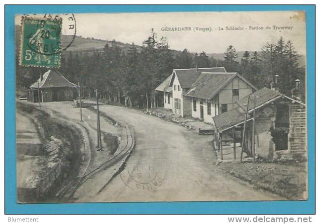 CPA - Chemin De Fer Station De Tramway - La Schlucht GERARDMER 88 - Gerardmer