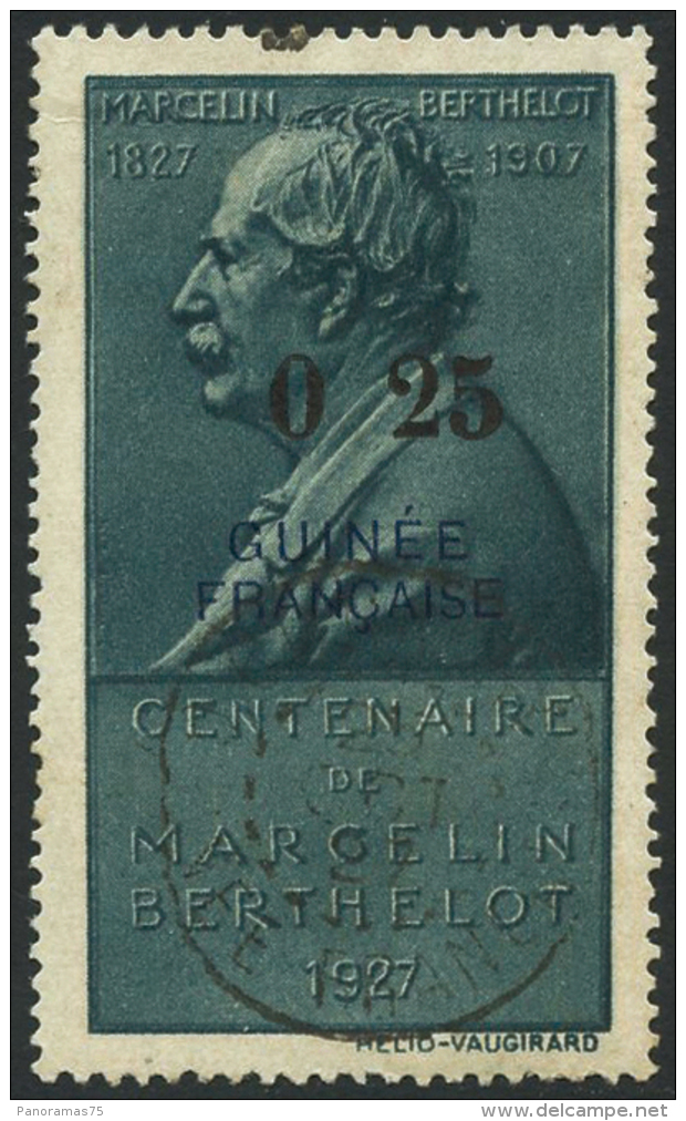 5 Vignettes Marcelin Berthelot, Couleurs Différentes, Surchargées 025/Guinée/française Oblit - Andere & Zonder Classificatie