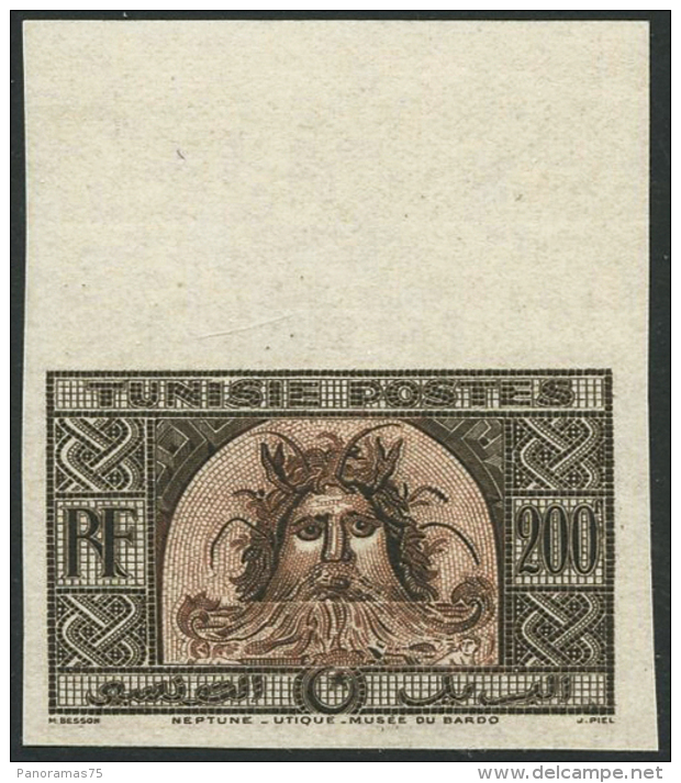 N°319B 200F Brun-violet Et Gris-bleu ND Non émis - TB - Andere & Zonder Classificatie