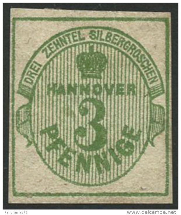 N°15 3pf Vert-jaune - TB - Hanovre