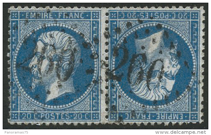 N°22b 20c Bleu, Paire Tête-bèche - TB - Autres & Non Classés