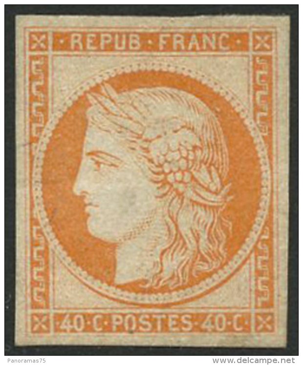 N°5g 40c Orange Réimp - TB - 1849-1850 Cérès