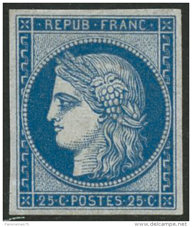 N°4d 25c Bleu Réimp - TB - 1849-1850 Cérès