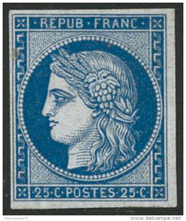 N°4d 25c Bleu Réimp - TB - 1849-1850 Cérès