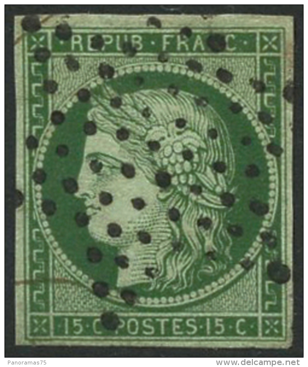 N°2 15c Vert - TB - 1849-1850 Ceres