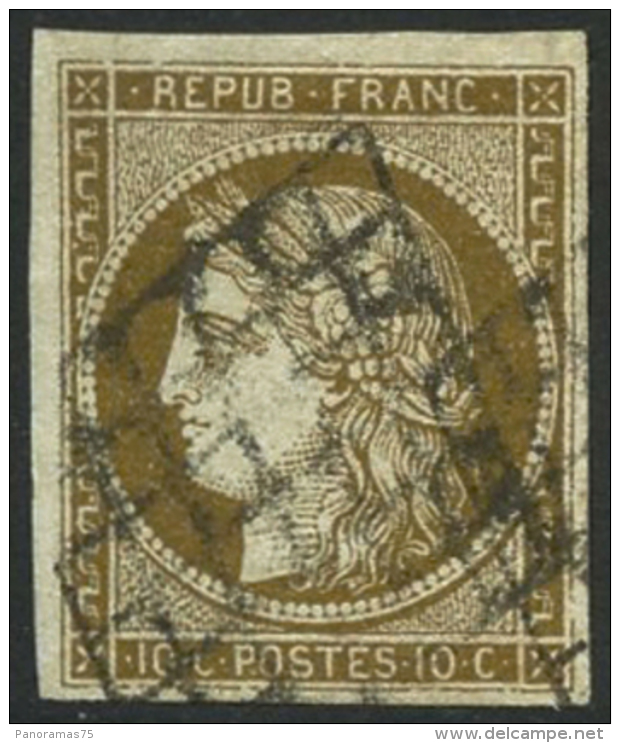 N°1c 10c Bistre-verdâtre Foncé - TB - 1849-1850 Ceres